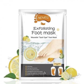 Masca Exfolianta pentru Picioare tip Soseta cu Lamaie, Reparare Profunda