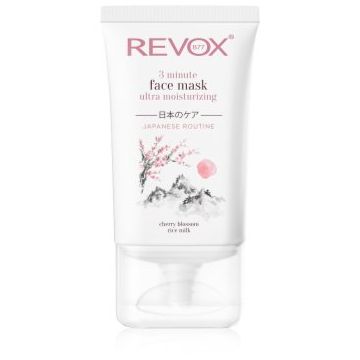 Revox B77 Japanese Ritual 3 Minute Face Mask Ultra Moisturizing masca pentru hidratare intensa faciale