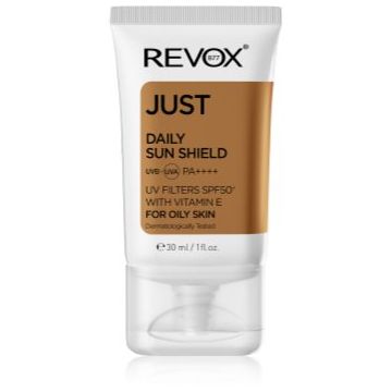 Revox B77 JUST Daily Sun Shield crema protectoare pentru tenul gras si mixt SPF 50+