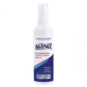 Ser Concentrat Contra Caderii Parului Manly pentru Barbati - Gerocossen Manly, 125 ml