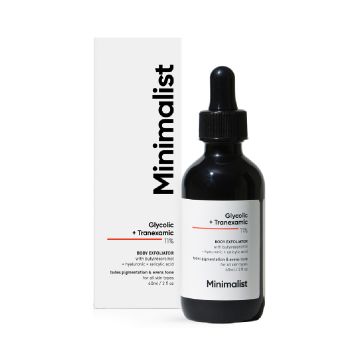 Ser exfoliant de corp 11% Glicolic si Tranexamic, 60ml, Minimalist Ser exfoliant de corp 11% Glicolic si Tranexamic, 60ml, Minimalist