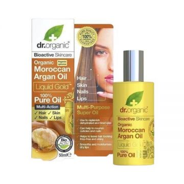 Ulei Multiaction Bio Argan Dr.Organic, 50 ml Ulei Multiaction Bio Argan Dr.Organic, 50 ml