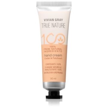 Vivian Gray True Nature Cedar & Patchouli crema de maini hidratanta Vivian Gray True Nature Cedar & Patchouli crema de maini hidratanta