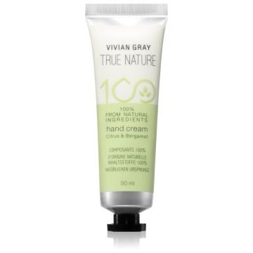 Vivian Gray True Nature Citrus & Bergamot crema de maini hidratanta Vivian Gray True Nature Citrus & Bergamot crema de maini hidratanta