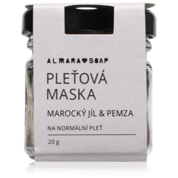 Almara Soap Face masca pentur fata cu efect de peeling pentru piele normala