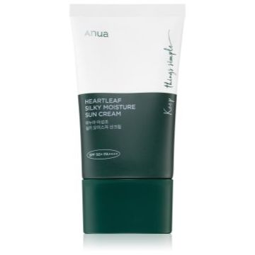 Anua Heartleaf Silky Moisture Sun Cream crema de zi intens hidratanta SPF 50+