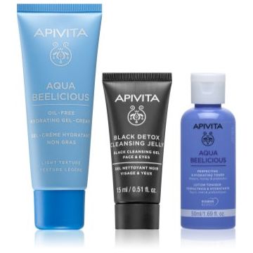 Apivita Aqua Beelicious Hydrating & Refreshing Routine Set set pentru îngrijirea tenului pentru luminozitate si hidratare