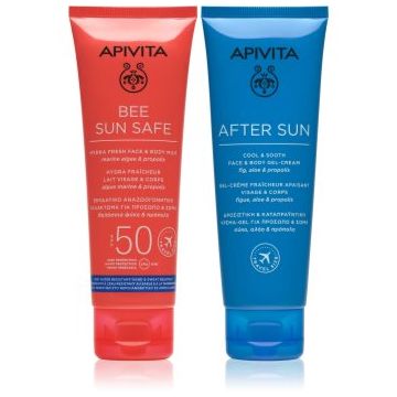 Apivita Bee Sun Safe Beach Essentials set cadou plaja SPF 50