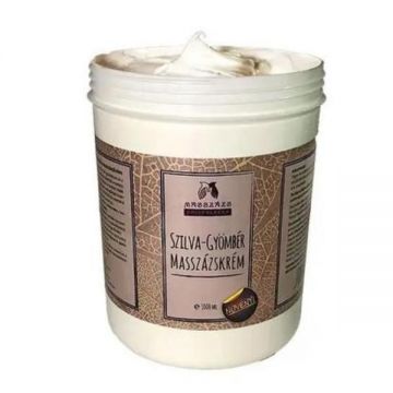 Crema de masaj cu unt de shea aroma prune si ghimbir Masszazs Manufaktura, 1000 ml