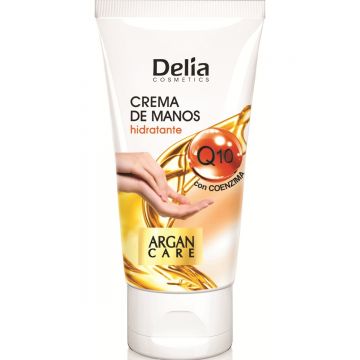 Crema pentru maini cu coenzima Q10 si ulei de argan, 50ml, Delia Cosmetics