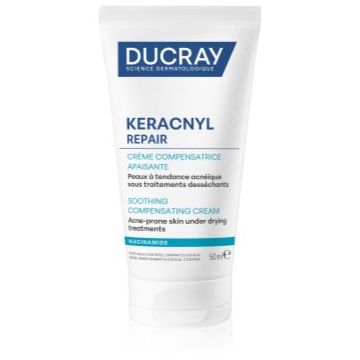 Ducray Keracnyl Repair Soothing Compensating Cream crema calmanta si hidratanta pentru piele sensibila predispusa la acnee