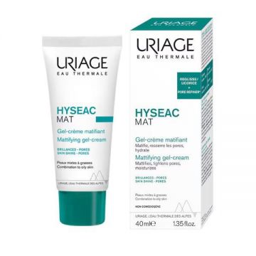 Gel-crema matifianta Uriage Hyseac Mat, 40 ml