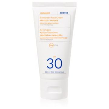 Korres Yoghurt Sunscreen crema de soare pentru fata cu o protectie UV ridicata