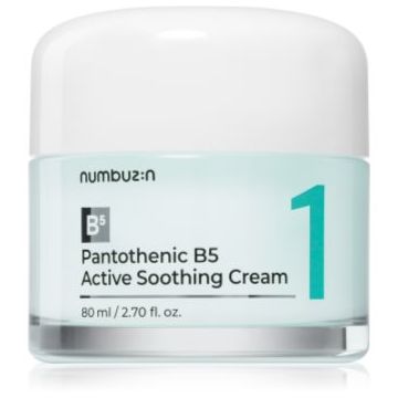 Numbuzin No. 1 Pantothenic B5 Active Soothing Cream crema de fata calmanta cu efect de hidratare Numbuzin No. 1 Pantothenic B5 Active Soothing Cream crema de fata calmanta cu efect de hidratare