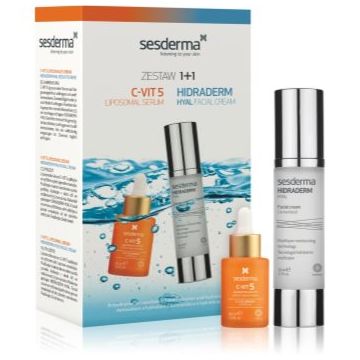Sesderma Set C-Vit 5 + Hidraderm Hyal set cadou pentru luminozitate si hidratare