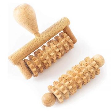 Set de Masaj Corporal Derma Roller pentru Fata, Gat, Brat, Mana, Natur - Tuuli, 1 set