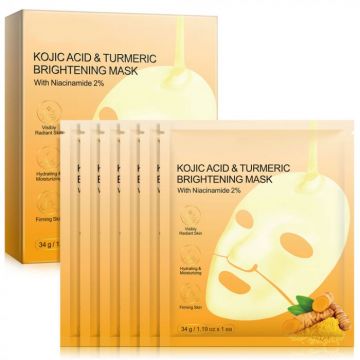 Set 6 Masti cu Acid Kojic si Turmeric , Luminozitate Anti-Rid Set 6 Masti cu Acid Kojic si Turmeric , Luminozitate Anti-Rid