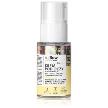 so!flow Brightening Eye Cream With Vitamin C cremă de ochi detoxifiantă și iluminatoare cu vitamina C