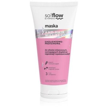 so!flow Damaged Hair Protein-Emollient Mask mască fortifiantă pentru par deteriorat