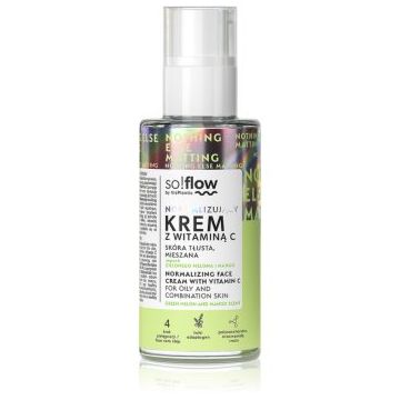 so!flow Normalizing Face Cream With Vitamin C crema de standardizare pentru ten gras cu vitamina C