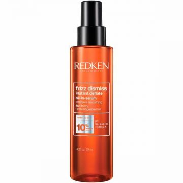 Ulei de par Redken Frizz Dismiss Instant Deflate imbogatit cu ulei de Babassu si complex de netezire pentru efect anti-static, 125 ml
