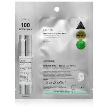 VT Cosmetic Reedle Shot 100 2-Step Mask masca intensă de întinerire pentru tratarea tenului în două faze