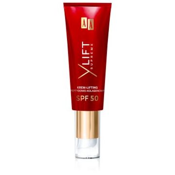 AA Cosmetics Y Lift Supreme Anti-photoaging crema de zi cu efect lifting SPF 50