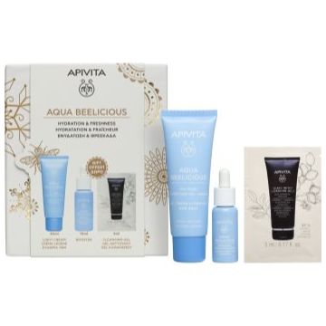 Apivita Aqua Beelicious Hydration & Freshness Set set cadou de Crăciun pentru luminozitate si hidratare