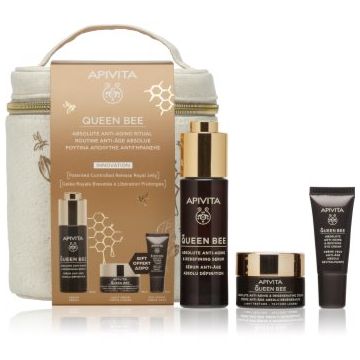 Apivita Queen Bee Anti-Aging Routine Set (with Light Cream) set pentru îngrijirea tenului cu efect antirid