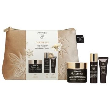 Apivita Queen Bee Gift Pouch (with Light Cream) set cadou împotriva îmbătrânirii pielii