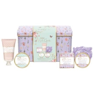 Baylis & Harding Royale Garden Lavender & Rose Hip Tea set cadou cutie de metal