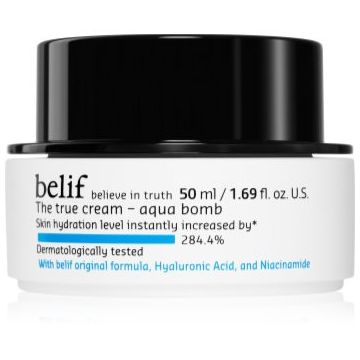 belif The True Cream Aqua Bomb crema puternic hidratanta cu niacinamidă