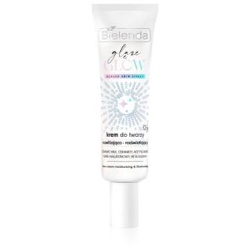 Bielenda GLAZE & GLOW cremă de față, pentru hidratare și iluminare pentru tenul uscat
