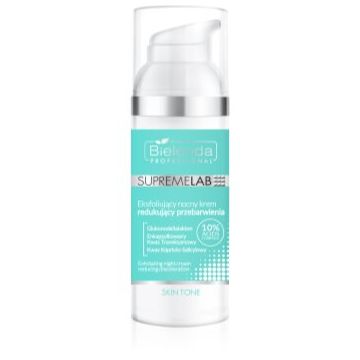 Bielenda Professional Supremelab Skin Tone exfoliant crema de noapte pentru piele cu hiperpigmentare