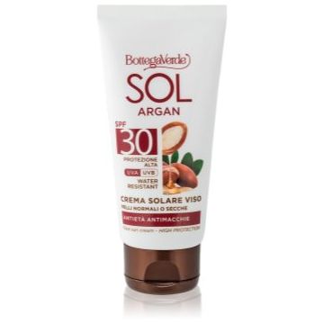 Bottega Verde Sol Argan cremă pentru plaja impotriva petelor intunecate