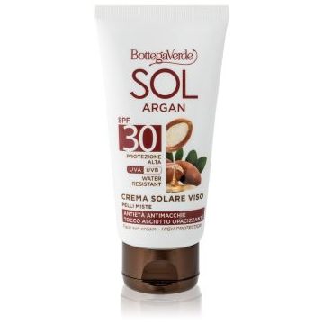 Bottega Verde Sol Argan cremă pentru plaja pentru ten gras și mixt