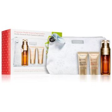 Clarins Double Serum & Nutri-Lumière Collection set cadou pentru regenerare intensiva si fermitate