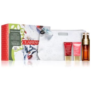 Clarins Double Serum & Super Restorative Collection set cadou pentru ten matur