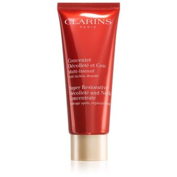 Clarins Super Restorative Décolleté and Neck Concentrate crema fermitate anti-rid pentru gat si decolteu