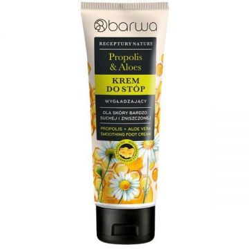 Crema netezire si catifelare picioare cu propolis si aloe vera, Barwa Cosmetics, 100 ml