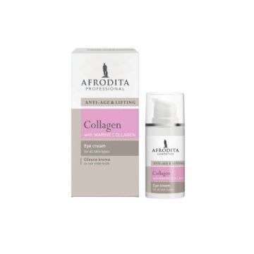 Crema pentru conturul ochilor - Cosmetica Afrodita Collagen Eye Cream, 15 ml