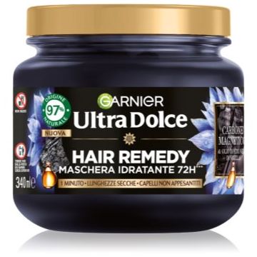 Garnier Ultra Doux Magnetic Charcoal masca hidratanta pentru scalp gras și vârfuri uscate
