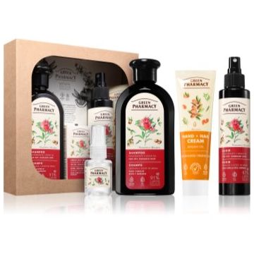 Green Pharmacy Argan Oil & Pomegranate Set set cadou pentru par foarte uscat