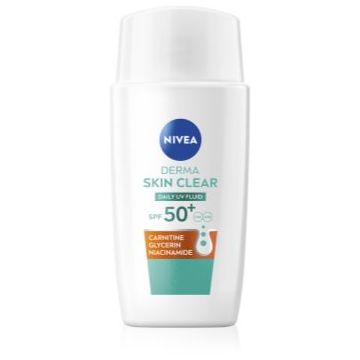 NIVEA Derma Skin Clear fluid protecție SPF 50+