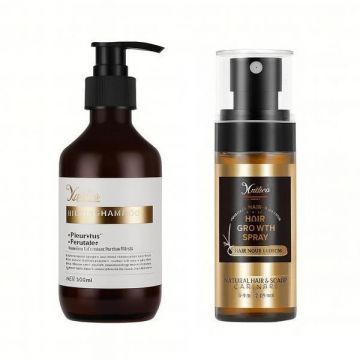 Pachet Biotină pentru Creșterea Părului – Yafeila (Sampon 300 ml + Spray pentru par 60 ml)