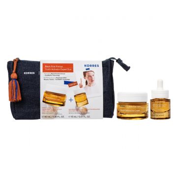 Pachet Black Pine Crema de zi 40ml + Primus Booster 15ml, Korres
