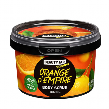 Scrub tonifiant pentru corp Orange d'Empire, 360g, Beauty Jar