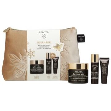 Apivita Queen Bee Gift Pouch (with Rich Cream) set cadou împotriva îmbătrânirii pielii