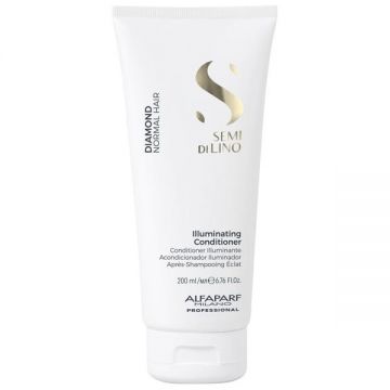 Balsam de Stralucire pentru Par Normal - Alfaparf Milano Semi Di Lino Diamond Illuminating Conditioner, 200ml