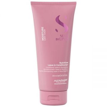 Balsam Hidratant fara Clatire pentru Par Uscat - Alfaparf Milano Semi Di Lino Moisture Nutritive Leave-in Conditioner, 200ml